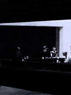 Ночное кафе обои