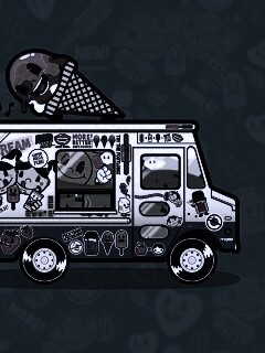 Фургончик мороженщика обои