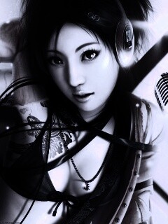 Поющая японка обои