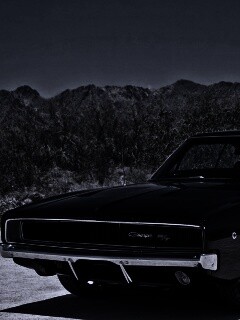 Черный Додж обои