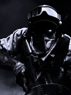 Боец в маске обои