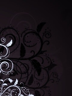 Черно-белые листики на красном фоне обои