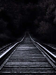 Железная дорога в осеннем лесу обои