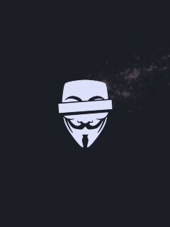 Маска Анонимуса и брызги обои