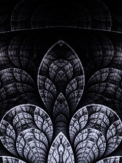 Фрактальные листья обои