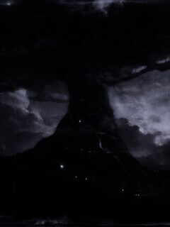 Дерево-город обои