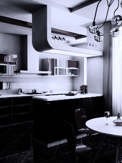 Современная кухня обои