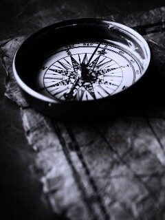 Компас и старая карта обои