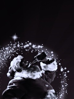 Санта Клаус с кока-колой обои