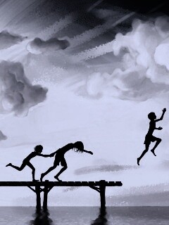 Прыжки с причала обои