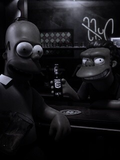 Симпсоны в баре обои