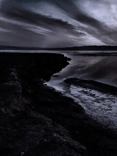 Озеро на закате обои