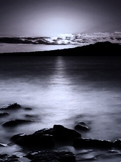 Восход над озером обои