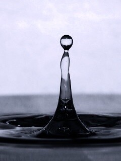 Падение капли обои