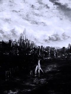 Девушка с собакой обои