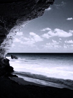 Скальный морской берег обои