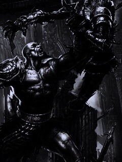 Кратос с мечем обои