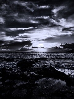 Закат на море обои