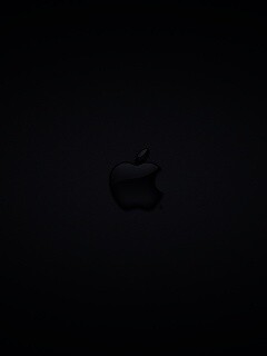 Логотип apple в стекле обои