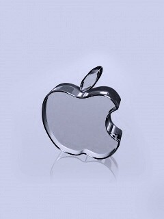 Стеклянный логотип Apple обои