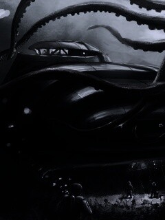 Наутилус в плену щупалец обои