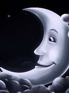 Мультяшный месяц обои