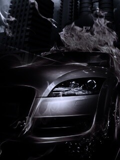 Ауди в огне обои