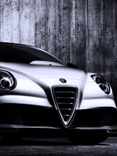 Alfa-Romeo вид спереди обои