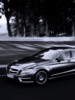 Мерседес в движении обои