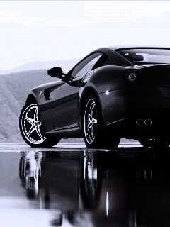 Ferrari в отражении обои