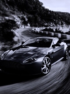 Синий Aston Martin обои