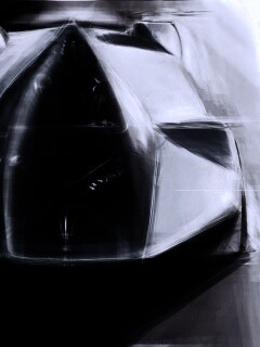 Зарисовка Maserati Birdcage обои