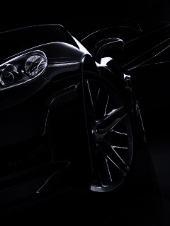 Чёрное авто обои