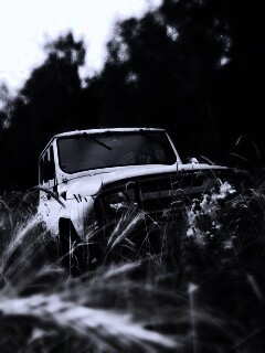 УАЗик в траве обои