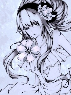 Розововолосый вокалоид обои