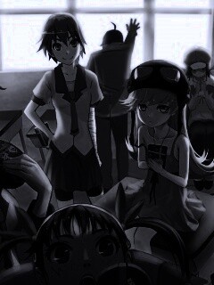 Девушки из Bakemonogatari обои