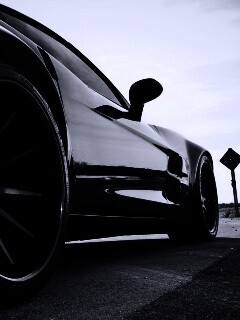 Чёрный концепт обои