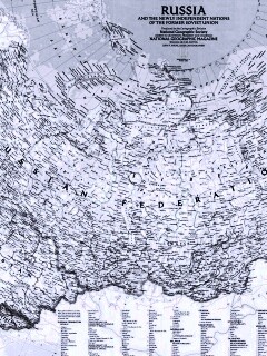 Карта России обои