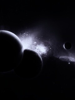 Фиолетовая вселенная обои