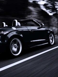 Синий кабриолет Audi обои