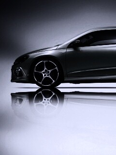 Зелёный трёхдверный хэтчбек обои