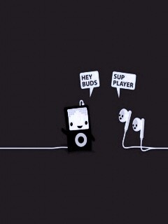 Плеер и наушники обои