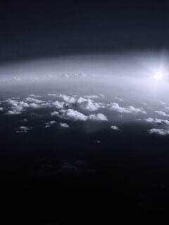 Вид с верхних слоёв атмосферы обои