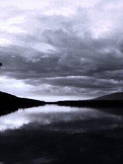 Вид на озеро обои