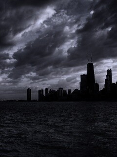 Вид на Чикаго обои