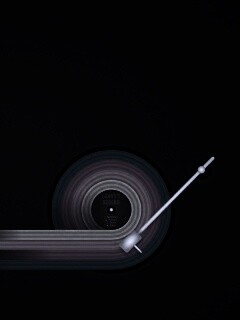 Пластинка в стиле минимализма обои