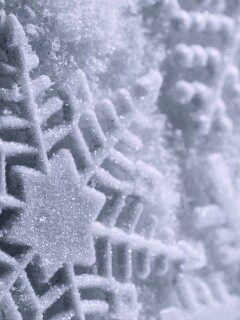 Голубая снежинка обои