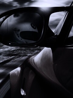 Отражение в боковом зеркале BMW M1 обои