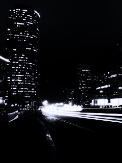 Ночные огни мегаполиса обои