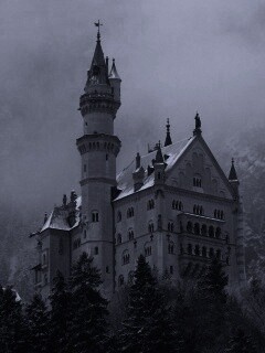 Заснеженный Нойшванштайн обои